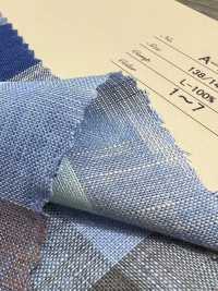 A-7067 Linen 100% Checked[Textile / Fabric] ARINOBE CO., LTD. Sub Photo