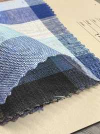 A-7067 Linen 100% Checked[Textile / Fabric] ARINOBE CO., LTD. Sub Photo