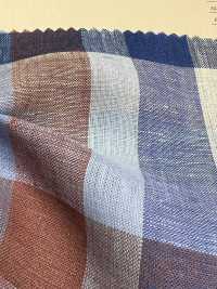 A-7067 Linen 100% Checked[Textile / Fabric] ARINOBE CO., LTD. Sub Photo