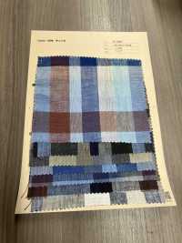 A-7067 Linen 100% Checked[Textile / Fabric] ARINOBE CO., LTD. Sub Photo