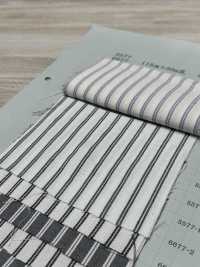 6677 Cotton Rail Stripe (Monotone)[Textile / Fabric] Yoshiwa Textile Sub Photo