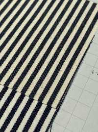 W1027-4 Cotton Bold Stripe Denim[Textile / Fabric] Yoshiwa Textile Sub Photo