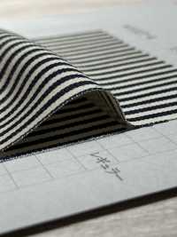 W1027-4 Cotton Bold Stripe Denim[Textile / Fabric] Yoshiwa Textile Sub Photo