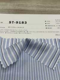 ST-9183 80/2 Blue Stripe[Textile / Fabric] Kuwamura Fiber Sub Photo