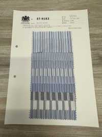 ST-9183 80/2 Blue Stripe[Textile / Fabric] Kuwamura Fiber Sub Photo