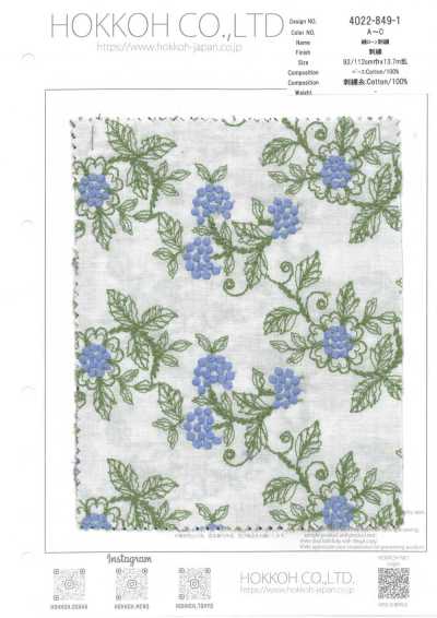 4022-849-1 Lawn Embroidery