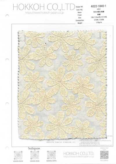4022-1840-1 Lawn Embroidery