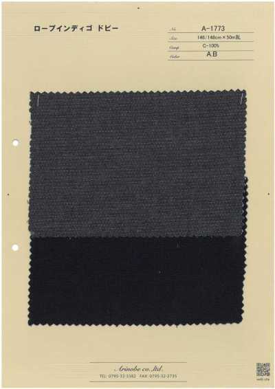 A-1773 Rope Indigo Dobby
