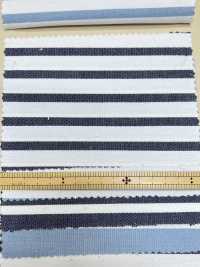 3361 Indigo Oxford Horizontal Stripes[Textile / Fabric] ARINOBE CO., LTD. Sub Photo