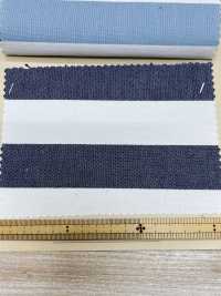 3361 Indigo Oxford Horizontal Stripes[Textile / Fabric] ARINOBE CO., LTD. Sub Photo