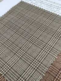 14382 50 Single Thread Craft Washer Processed Sora Feather Dobby Glen Check[Textile / Fabric] SUNWELL Sub Photo