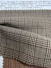 14382 50 Single Thread Craft Washer Processed Sora Feather Dobby Glen Check[Textile / Fabric] SUNWELL Sub Photo