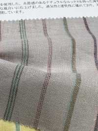 35476 Yarn Dyed 30 Single Thread Cotton/linen Multi-stripe[Textile / Fabric] SUNWELL Sub Photo