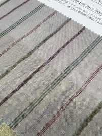 35476 Yarn Dyed 30 Single Thread Cotton/linen Multi-stripe[Textile / Fabric] SUNWELL Sub Photo