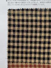 35475 Yarn Dyed 30 Single Thread Cotton/linen Dark Color Gingham & Stripes[Textile / Fabric] SUNWELL Sub Photo