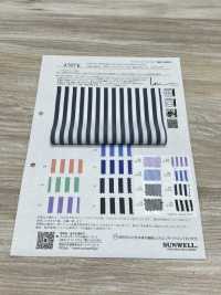 45076 Limbless Polyester/Rayon 50 Thread Broadcloth Stripe[Textile / Fabric] SUNWELL Sub Photo