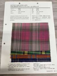 5289 C32 Single Thread(64/2 Silospan) Washer Processing Big Check[Textile / Fabric] VANCET Sub Photo