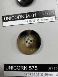 UNICORNM01 [Buffalo Style] 4 Holes Button With Border NITTO Button Sub Photo