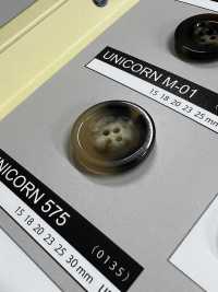UNICORNM01 [Buffalo Style] 4 Holes Button With Border NITTO Button Sub Photo