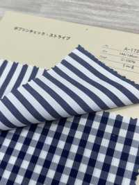 A-1738 Poplin Check Stripe[Textile / Fabric] ARINOBE CO., LTD. Sub Photo