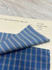 A-1739 Top Melange Stripe Check[Textile / Fabric] ARINOBE CO., LTD. Sub Photo