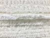 DS.1028-S Lace Lace Gathers Off White 20mm Daisada Sub Photo
