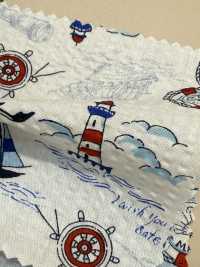 82160 SEVENBERRY® Ripple Cross The Sea Is A Man's Romance Sea Motif[Textile / Fabric] VANCET Sub Photo