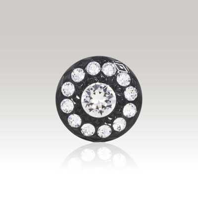 G1720 Glass/nylon Resin Square Half-ring Shank Button