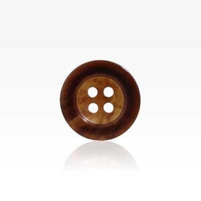 HB700 Real Buffalo Horn Front 4-hole Button
