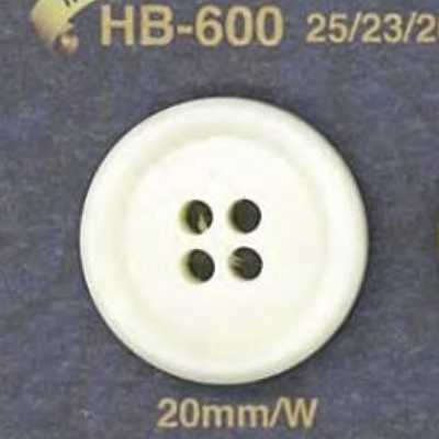 HB600 Real Buffalo Horn 4-hole Button