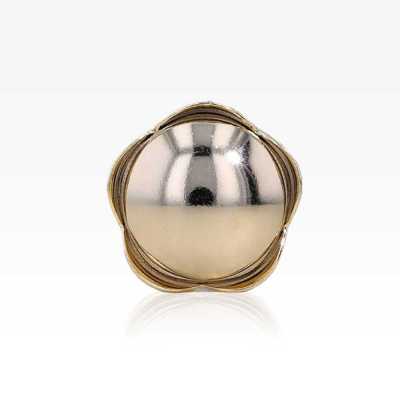 MA2256 Brass Circular Ring Half-Ring Shank Button