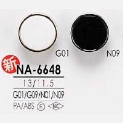 Square Half-ring Shank Button Made Of Nylon Resin/ABS Resin