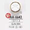 NA6643 Nylon Resin/brass Tunnel Shank Button