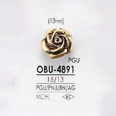 OBU4891 High Metal Half-ring Shank Button