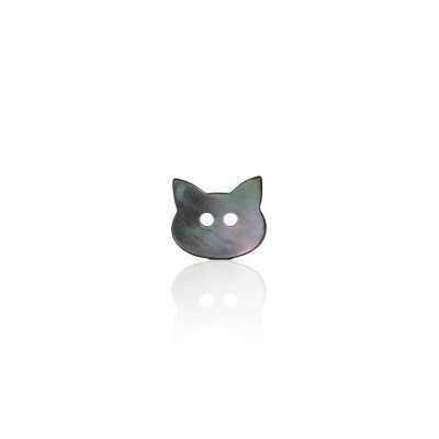 SB1039 Black Mother-of-pearl Shell Two-hole Button
