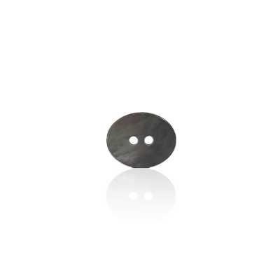 SB1037 Black Mother-of-pearl Shell 2-hole Button