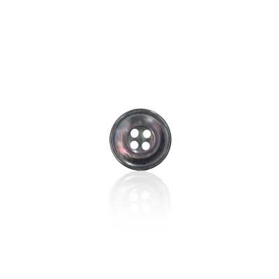 SB1027 Black Mother-of-pearl Shell, Front-hole 4-hole Button