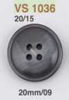 VS1036 Polyester Resin 4-hole Button With Front Holes