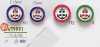 VT9991 Polyester Resin Four-hole Button