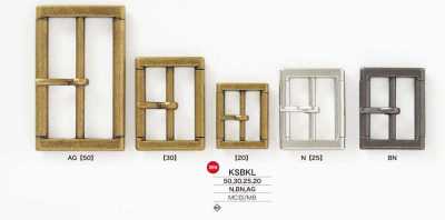 KSBKL Die-cast/brass Through Buckle