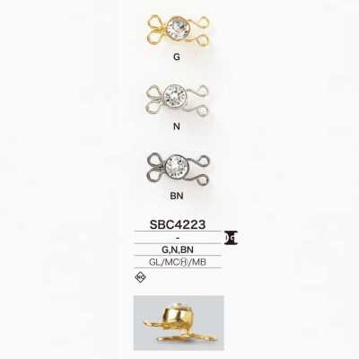 SBC4223 Glass/Hi-Cast/Brass Spring Hook