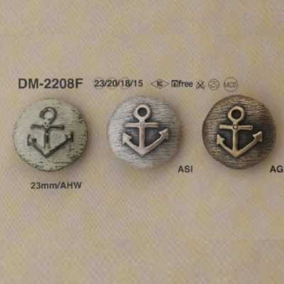 DM2208F Die-cast Circular Ring Shank Button
