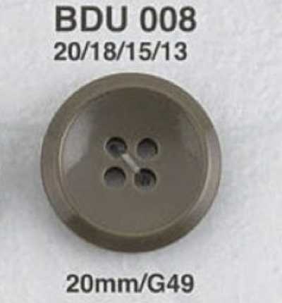 BDU008 Polyester Resin 4-hole Button