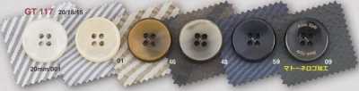 GT117 Polyester Resin Four-hole Button