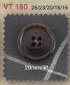 VT160 Polyester Resin 4-Hole Button