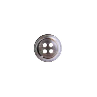 Black Mother-of-pearl Shell 4-hole Button
