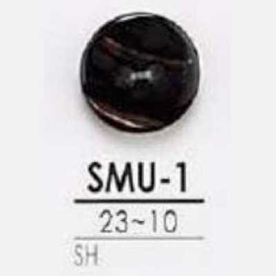 Black Mother-of-pearl Shell 2-hole Button
