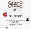SBC4282 High Metal/brass Hook With Glass Decoration