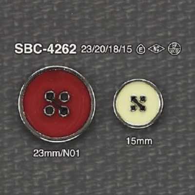 SBC4262 Epoxy Resin/High Metal Front Four-hole Button