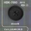 HBK7000 Real Buffalo Horn 4-hole Button